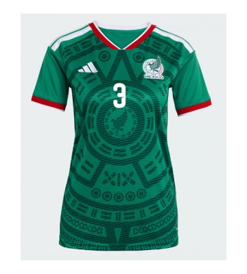 Mexico Cesar Montes #3 Hjemmebanetrøje Dame VM 2026 Kortærmet